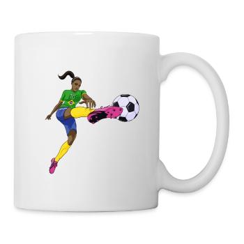 Brazilian National Soccer Team I Football Brazil - Tasse - Weiß - Rechts