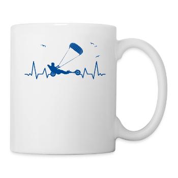 Strand-Kite Windracer Land-Kite Kite-Strandsegler - Tasse - Weiß - Rechts