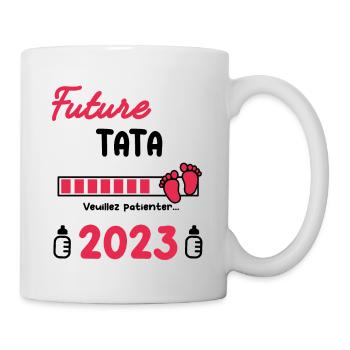 Annonce grossesse Tata Future Tata 2023 - Mug blanc - blanc - Droite