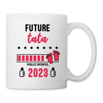 Future Tata 2023 Annonce grossesse future Tata - Mug blanc - blanc - Droite