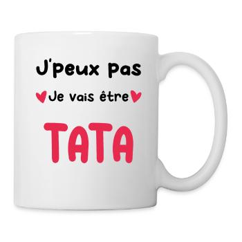 Annonce grossesse Tata je vais être Tata - Mug blanc - blanc - Droite