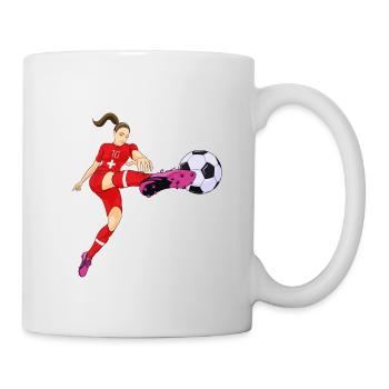 Équipe de Suisse de football I Football Suisse - Mug blanc - blanc - Droite