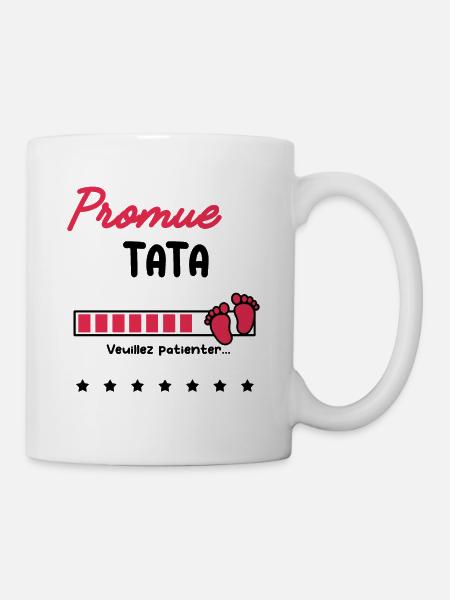 Annonce grossesse Tata Promue Tata - Mug blanc - blanc