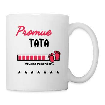 Promue Tata cadeau future Tata - Mug blanc - blanc - Droite