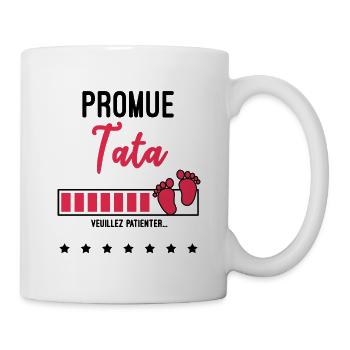 promue Tata cadeau naissance future Tata - Mug blanc - blanc - Droite