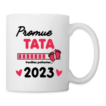 promue Tata 2023 cadeau future Tata - Mug blanc - blanc - Droite