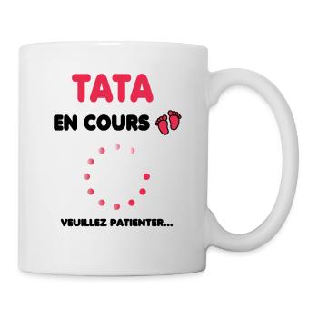 Tata en cours cadeau future Tata - Mug blanc - blanc - Droite