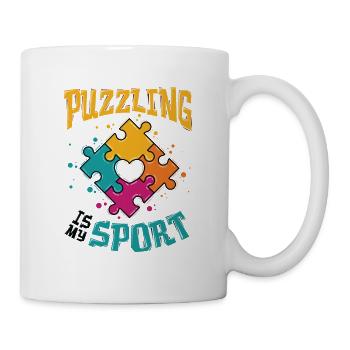 Puzzle is my sport puzzle lover - Mug - white - Right