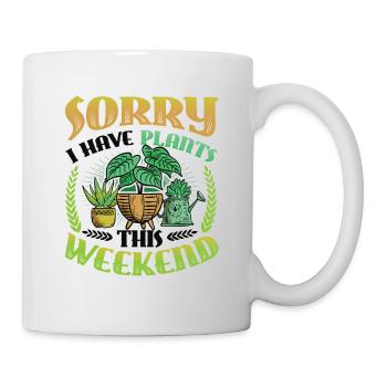 Tut Mir Leid, Dass Ich An Diesem Wochenende - Tasse - Weiß - Rechts