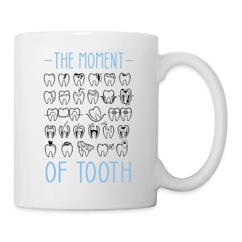 Die Stunde der Wahreit verschiedene Zähne für - Tasse - Weiß - Rechts