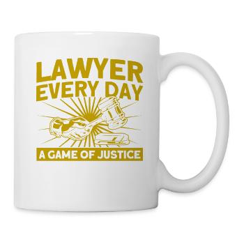 Rechtsanwalt Jurist Anwalt des Rechts Geschenk - Tasse - Weiß - Rechts