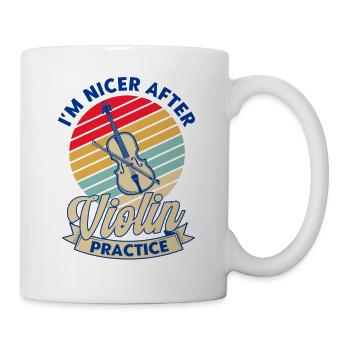 Violon Orchestre Violoniste Violon Amateur Cadeau - Mug blanc - blanc - Droite