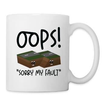 Tremblement de terre faille secouer le sol humoristique - Mug blanc - blanc - Droite