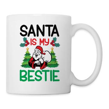Le Père Noël est mon meilleur ami - Mug blanc - blanc - Droite