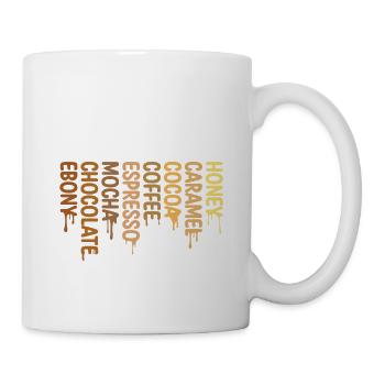 Drippin In Melanin Honig Karamell Kakao Kaffee - Tasse - Weiß - Rechts
