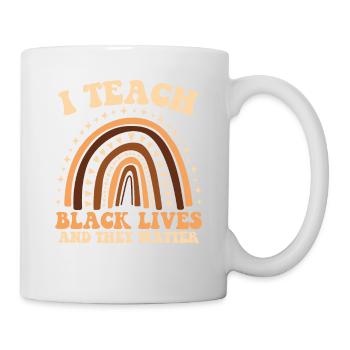 J’enseigne la vie des Noirs et ils - Mug blanc - blanc - Droite