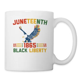 Juneteenth 1865 Black Liberty Melanated - Mug blanc - blanc - Droite
