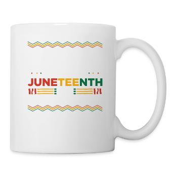 Je suis noir tous les mois sauf Juneteenth - Mug blanc - blanc - Droite