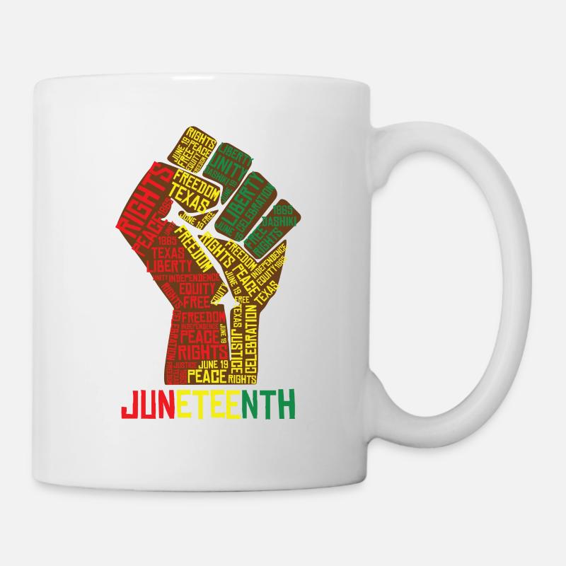 Juneteenth Texas Liberty Peace Celebration - Tasse - Weiß