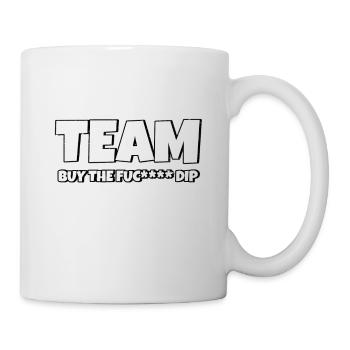 Team BTFD Buy The Dip Crypto Stonk Meme Funny - Mug - white - Right