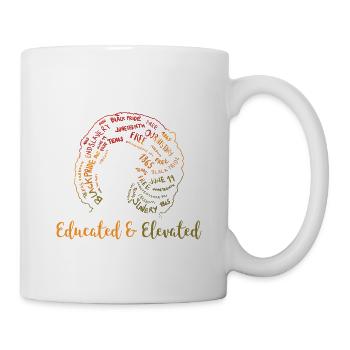 30 Melanated Educated & Elevated Juneteenth - Mug - white - Right
