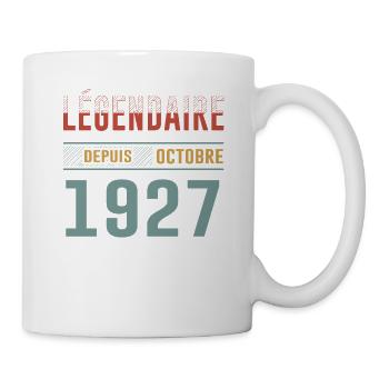 Légendaire Depuis Octobre 1927 Anniversaire - Mug blanc - blanc - Droite
