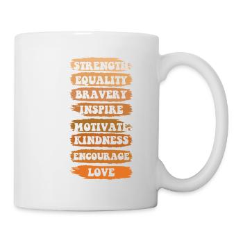 Teacher Strength Equality Pride Melanated - Mug - white - Right