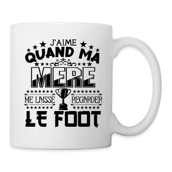 cadeau foot mec - football - Mug blanc - blanc - Droite