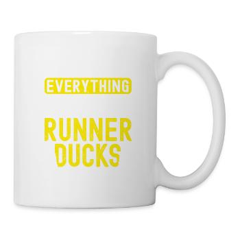 Porte-canards en cours d’exécution - Mug blanc - blanc - Droite