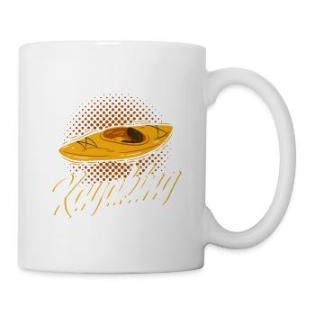 Kajak Kajakfahrer Kanu Outdoor Wasserkajak - Tasse - Weiß - Rechts