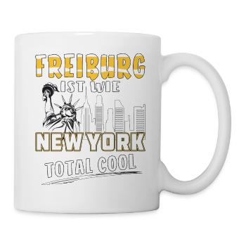 FREIBURG IST WIE NEW YORK - Tasse - Weiß - Rechts