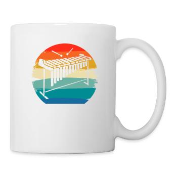 Retro Vintage Classic Marimba Player Instrument - Tasse - Weiß - Rechts