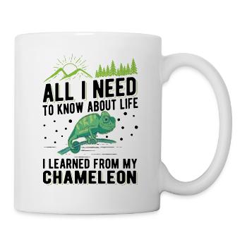 Caméléon Cadeau Caméléon - Mug blanc - blanc - Droite