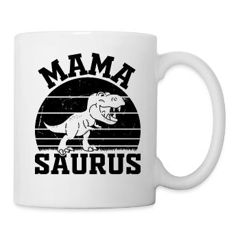 Mama Saurus Mama Dino - Mamasaurus - Mug blanc - blanc - Droite