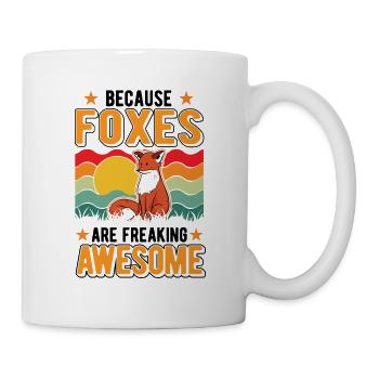 Because Foxes are freaking awesome Fuchs - Mug - white - Right
