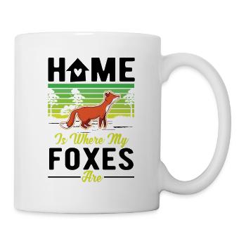 Home is where my Foxes are Fuchs - Mug - white - Right