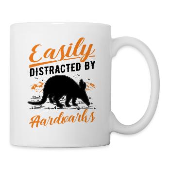Facilement distrait par Aardvarks Aardvark - Mug blanc - blanc - Droite