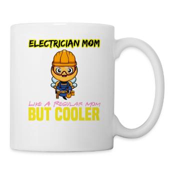 Electrician Mom Like A Regualr Mom But Cooler - Mug - white - Right