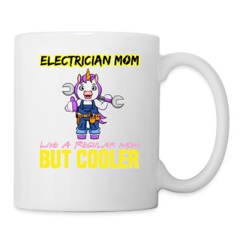 Electrician Mom Like A Regualr Mom But Cooler - Mug - white - Right