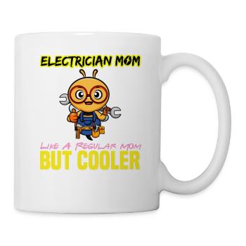 Electrician Mom Like A Regualr Mom But Cooler - Mug - white - Right