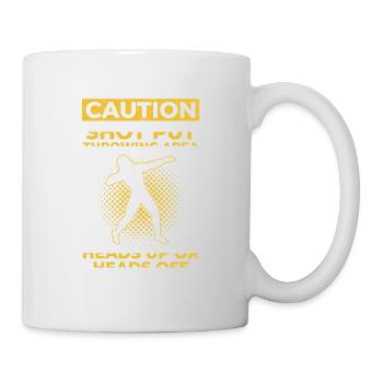 Shot put area Athletics funnier - Mug - white - Right