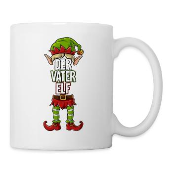 Vater Elf Partnerlook Weihnachten - Tasse - Weiß - Rechts