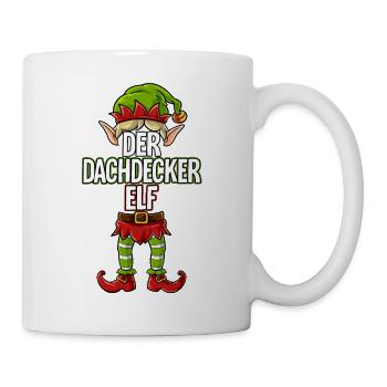 Dachdecker Elf Partnerlook Weihnachten - Tasse - Weiß - Rechts