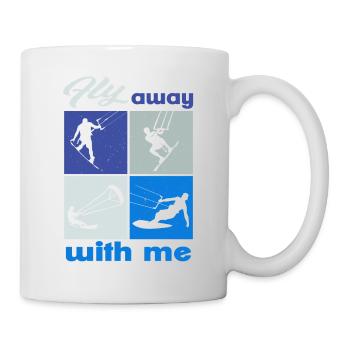 Envolez-vous avec moi. Style de vie Design vintage - Mug blanc - blanc - Droite