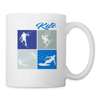 Work Kite Balance. Lifestyle Vintage Design, Work - Mug - white - Right