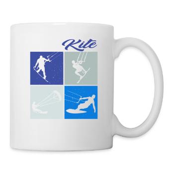 Work Kite Balance. Lifestyle Vintage Design, Work - Mug - white - Right