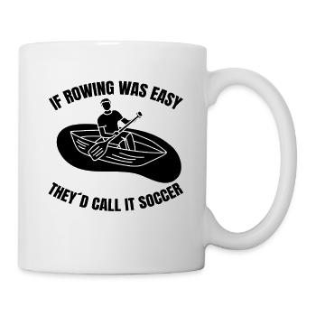 Ruderer Spruch Ruderin lustige Ruderverein Rudern - Tasse - Weiß - Rechts