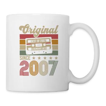 Vintage Geburtstag Original Geschenkidee 2007 - Tasse - Weiß - Rechts