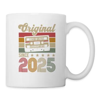 Vintage Geburtstag Original Geschenkidee 2025 - Tasse - Weiß - Rechts