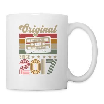 Vintage Geburtstag Original Geschenkidee 2017 - Tasse - Weiß - Rechts